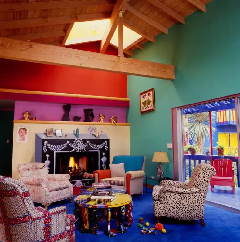 Colourful interior room — dollhouse reference photograph