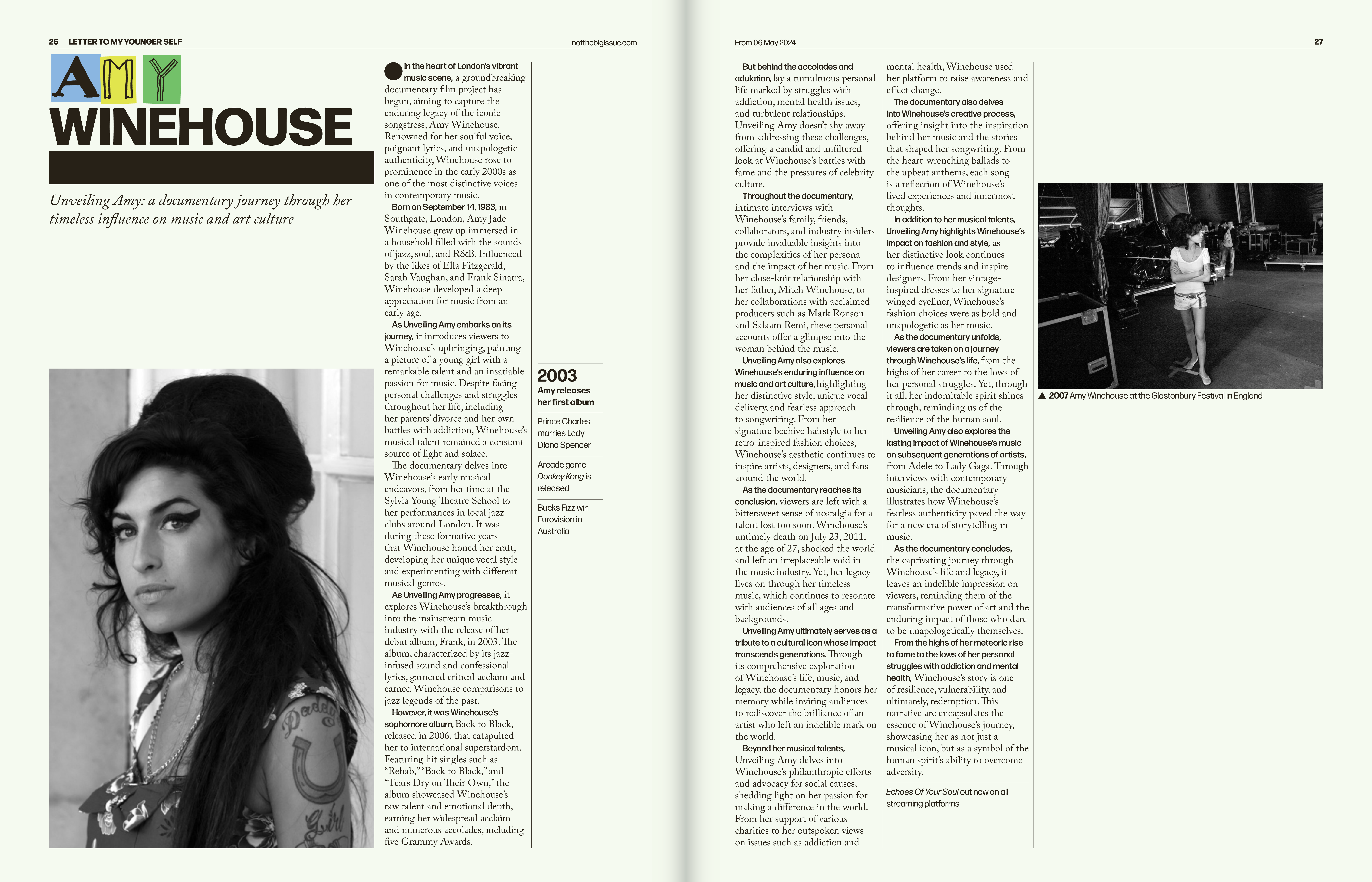 The Big Issue — magazine spread on climate